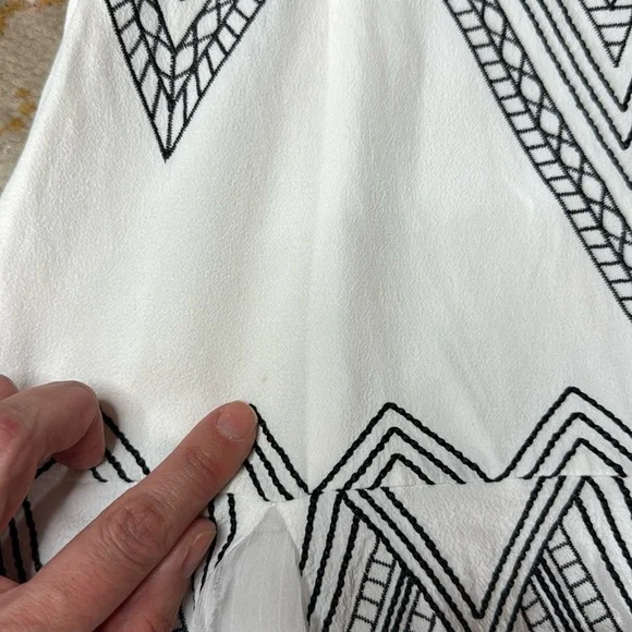 Free People Radiating Angles Strapless Dress - White and Black - Picture 14 of 14